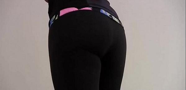  My ass looks so perky in these tight yoga short3648s JOI